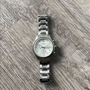 Silver Fossil watch